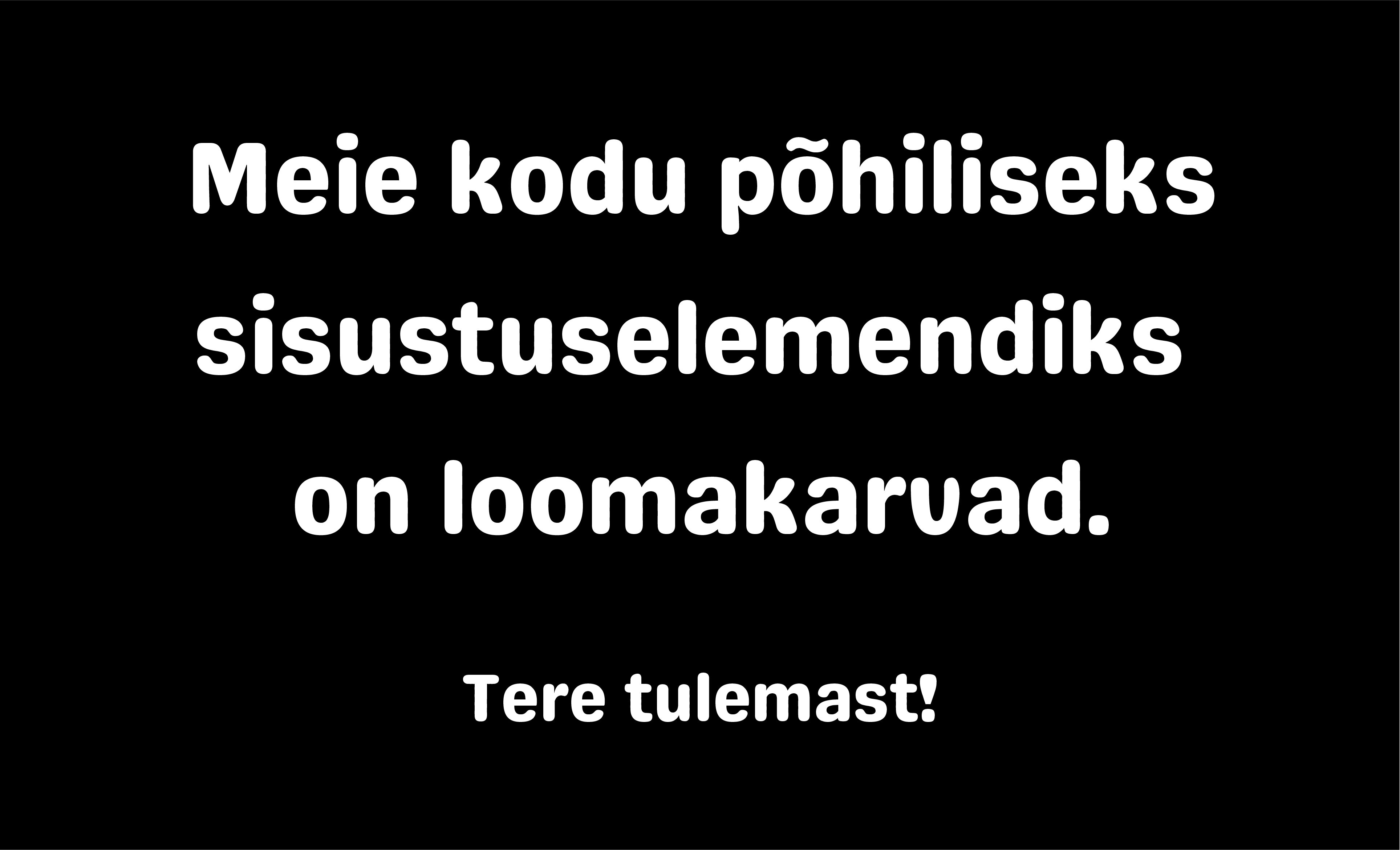Sisustuselemendiks loomakarvad